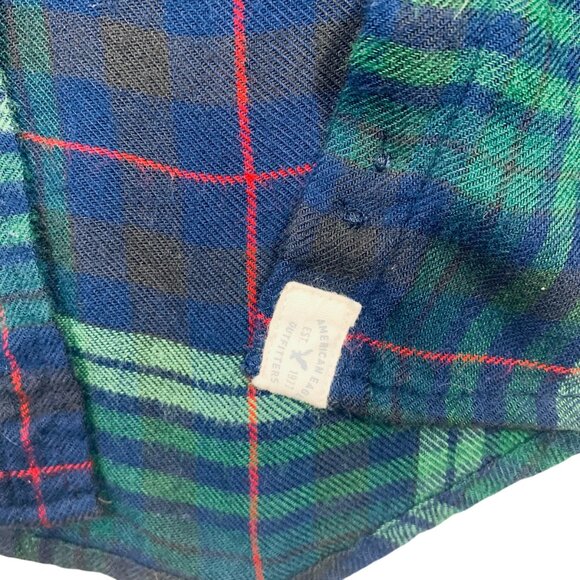 American Eagle Boyfriend Fit Women's plaid  Shirt Sz 100% Coton - Picture 5 of 16